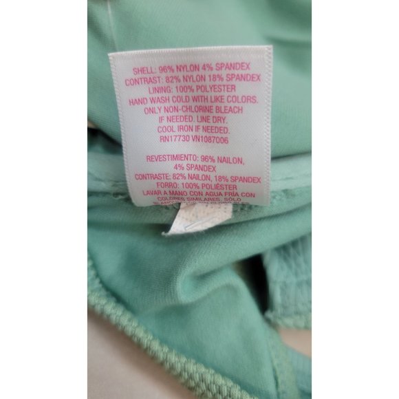 Juniors' Mixed Textured Underwire Bikini Top Xhilaration Fern Green Size D/DD Cu - Picture 4 of 7